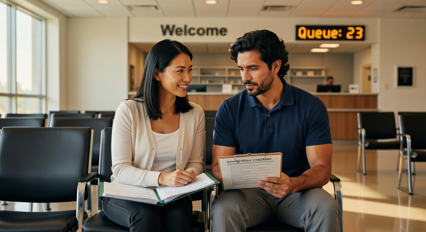 Professional preparing EB-2 NIW petition documents for USCIS review in 2026